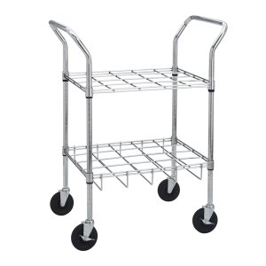Drive Medical Chrome Oxygen Cylinder Cart, Pack of 1, 18143